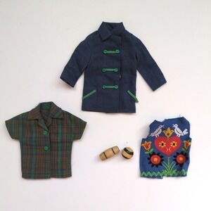 Vtg 60s Barbie Skipper #1920 Fun‎ Time Clothing Outfit - Shirt Tank Jacket Ball